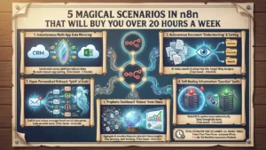 ۵ سناریوی جادویی در n8n که بیش از ۲۰ ساعت در هفته برای شما زمان میخرند